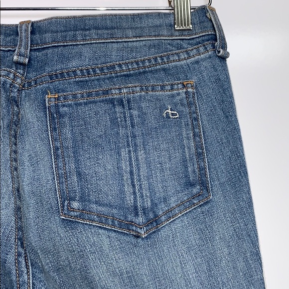 RAG & BONE Relay Skinny Racer Patch Denim Jeans - Picture 8 of 11